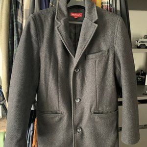 Merona Wool Long Top Coat Grey
